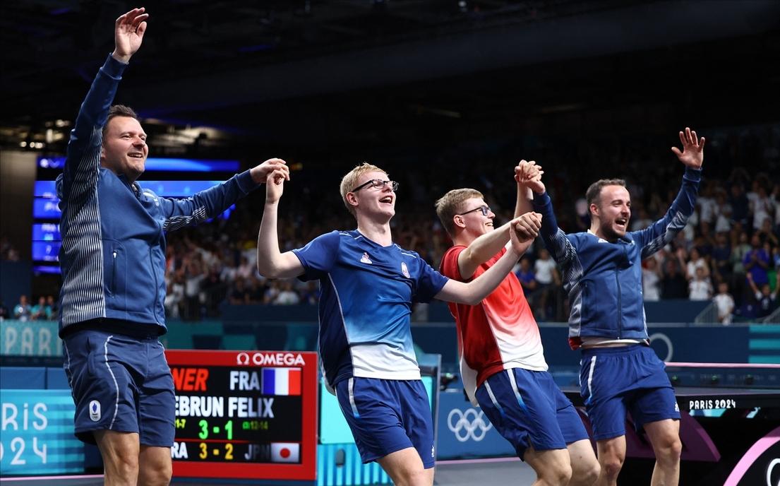 开云sport-奥地利队翻盘法国队，张本智和扛起全队