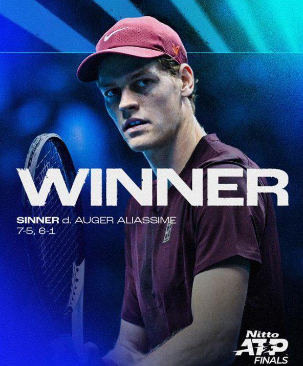 ATP总决赛翻盘蒙特卡洛大师赛，辛纳带队取胜